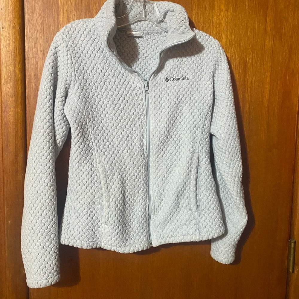 Columbia Light Blue Women's Teddy Fleece Full-Zip Jacket